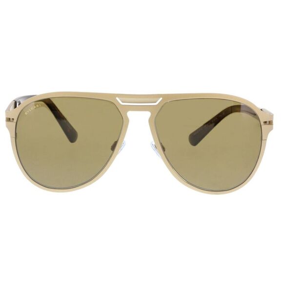Bulgari BV5043TK 203983 Gold Aviator Sunglasses - Picture 1 of 5